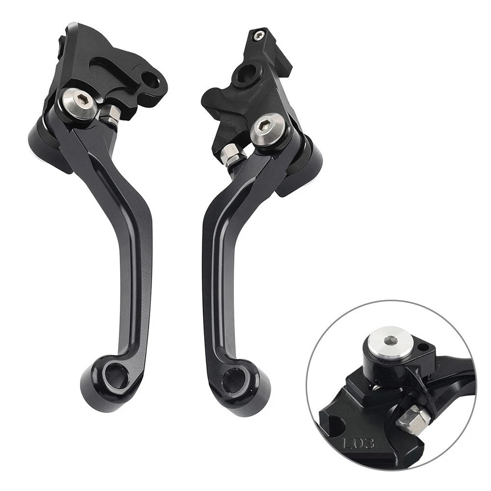 CNC Pivot Brake Clutch Levers for Yamaha XTZ125 (2003–2012) Black