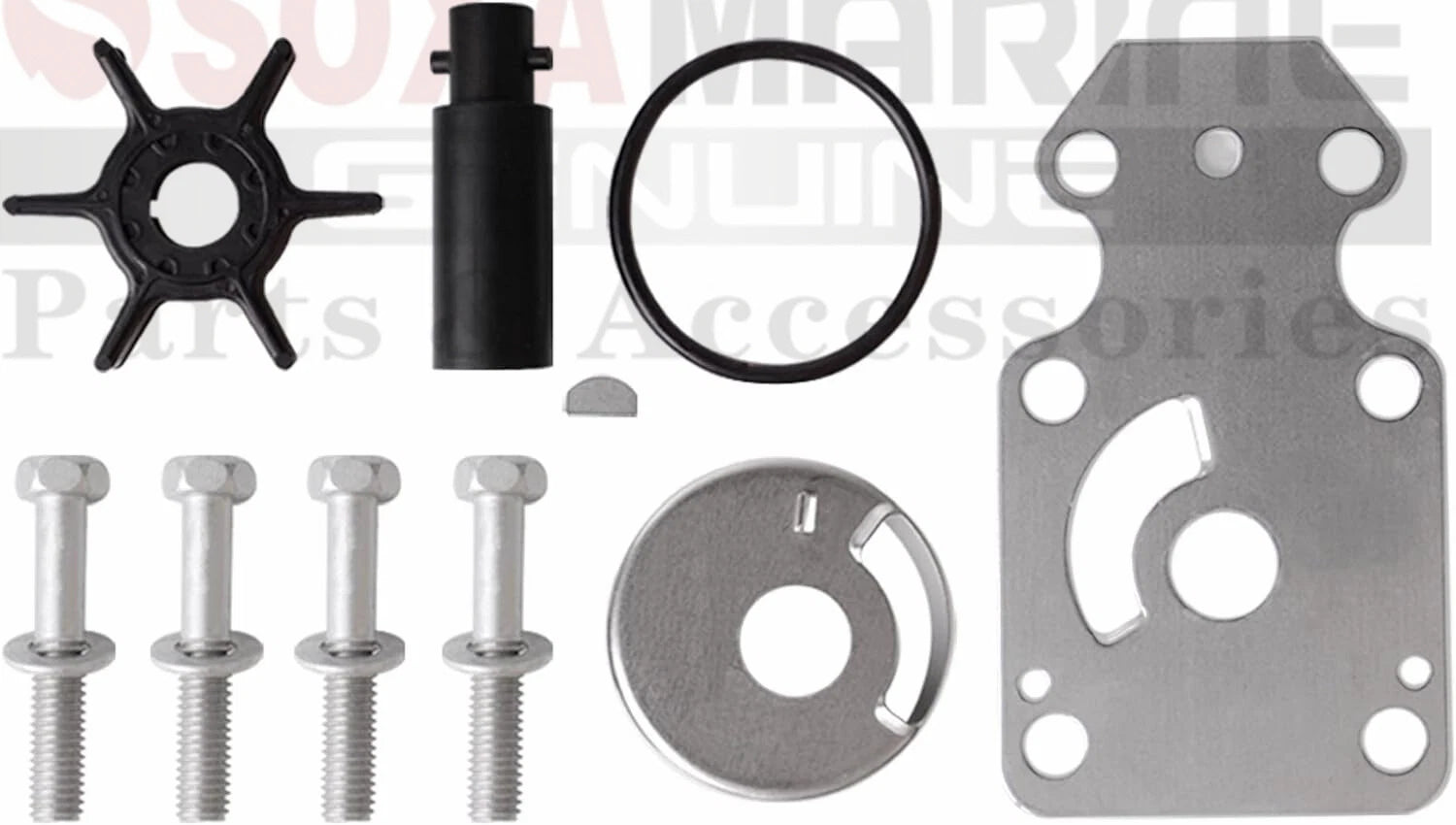 Water Pump Service Kit for Yamaha T8 T9.9 Outboard (18-3475, 69G-W0078-02)