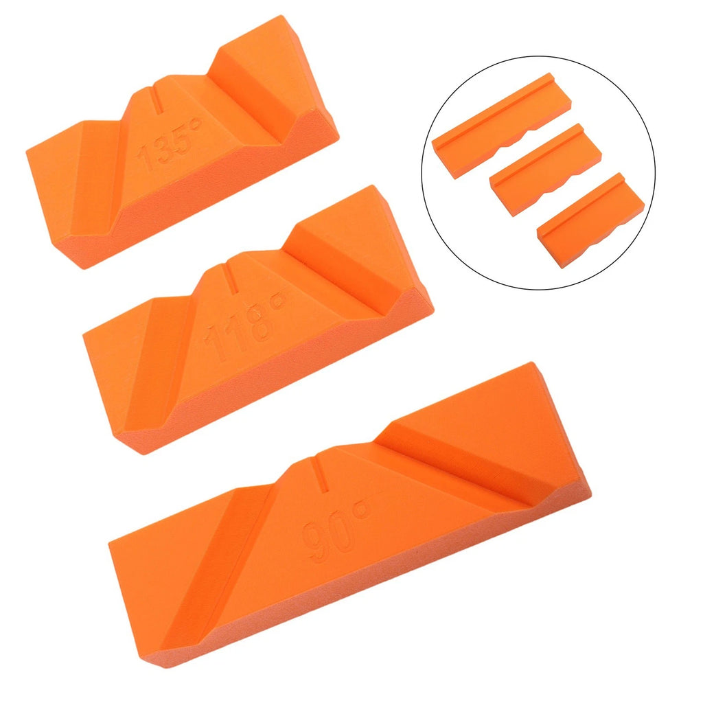 3PCS Drill Bit Sharpener Jig for Precise 90, 118, 135 Degree Angles