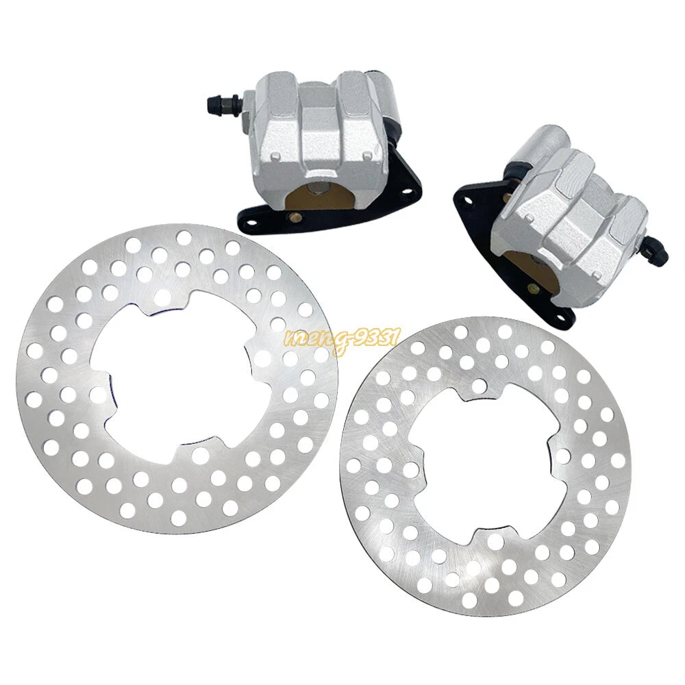 Front Brake Calipers & Rotors for Yamaha Grizzly 450 YFM450 2007–2014