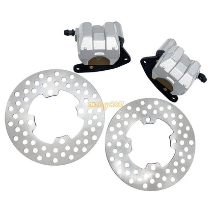 Front Brake Calipers & Rotors for Yamaha Grizzly 450 YFM450 2007–2014