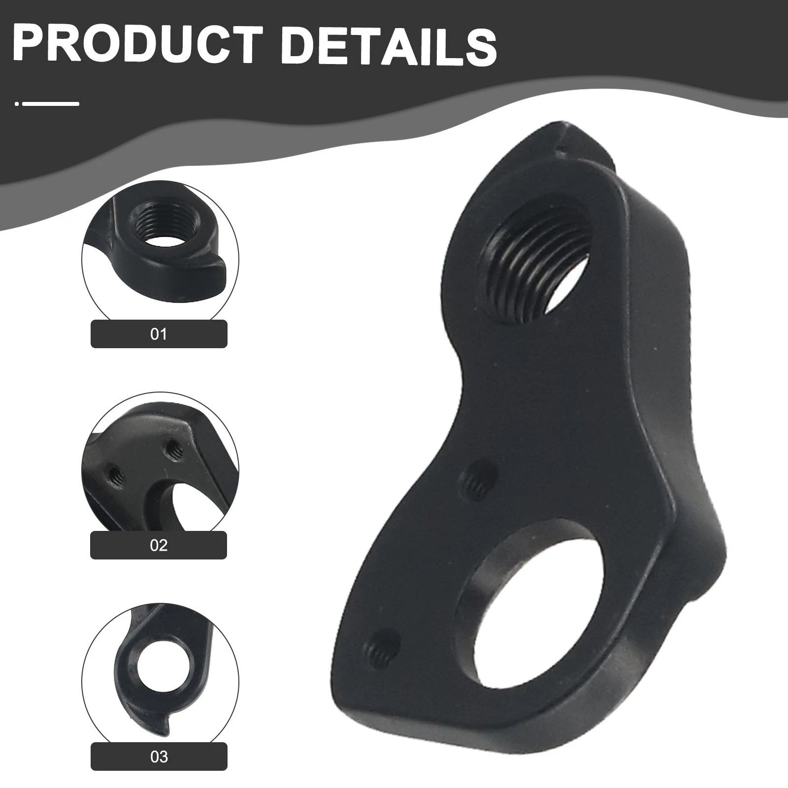 Tail Hook for - Aluminum Alloy, CNC, Black