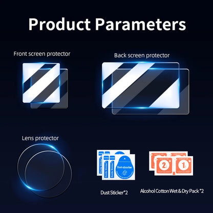 Tempered Glass Protector for DJI Action 6 Main and Front Lens