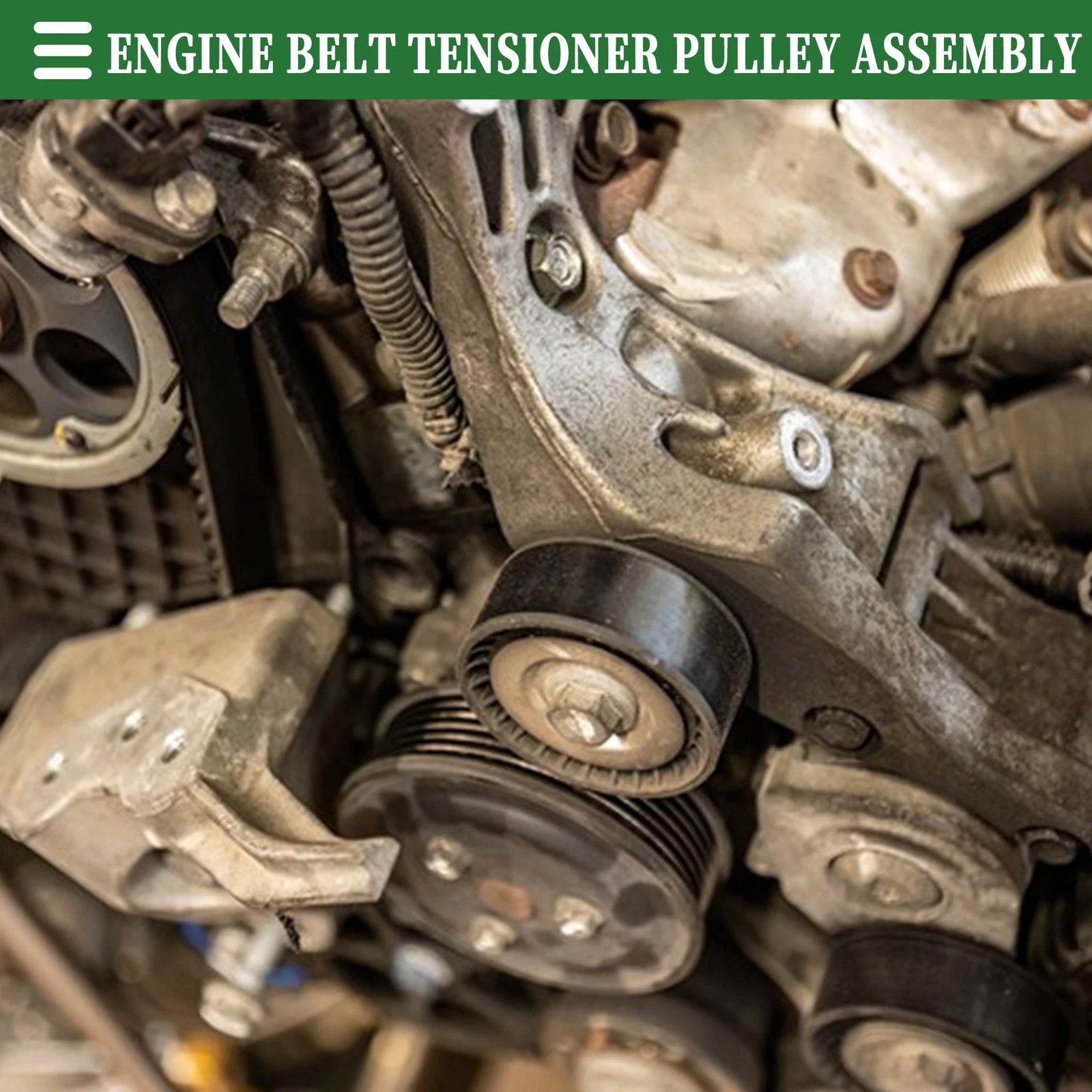 Engine Belt Tensioner Pulley Assembly for Chevrolet SS (2014–2017)