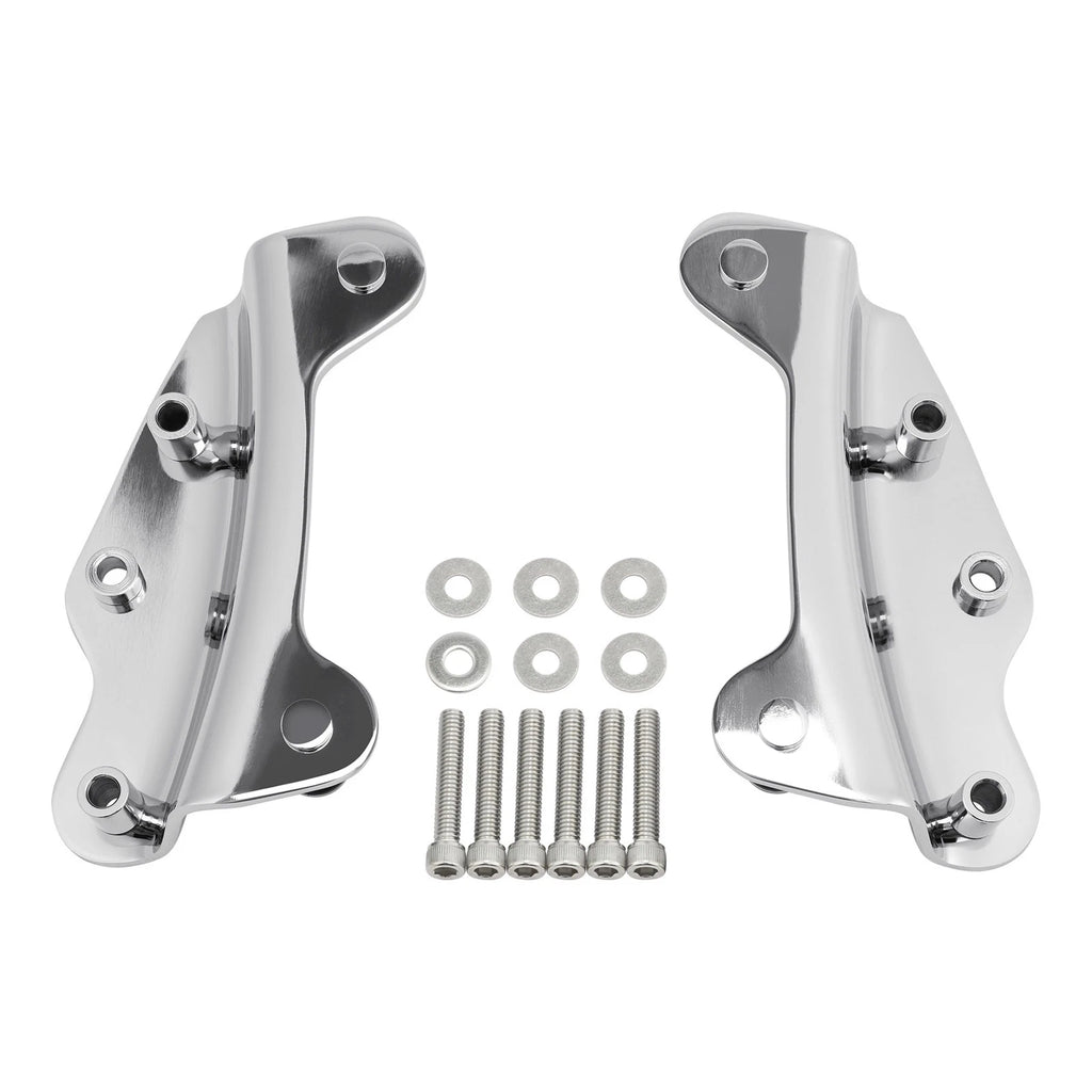 4 Point Docking Hardware Kit for Harley Road Street Glide (2009–2013) Chrome