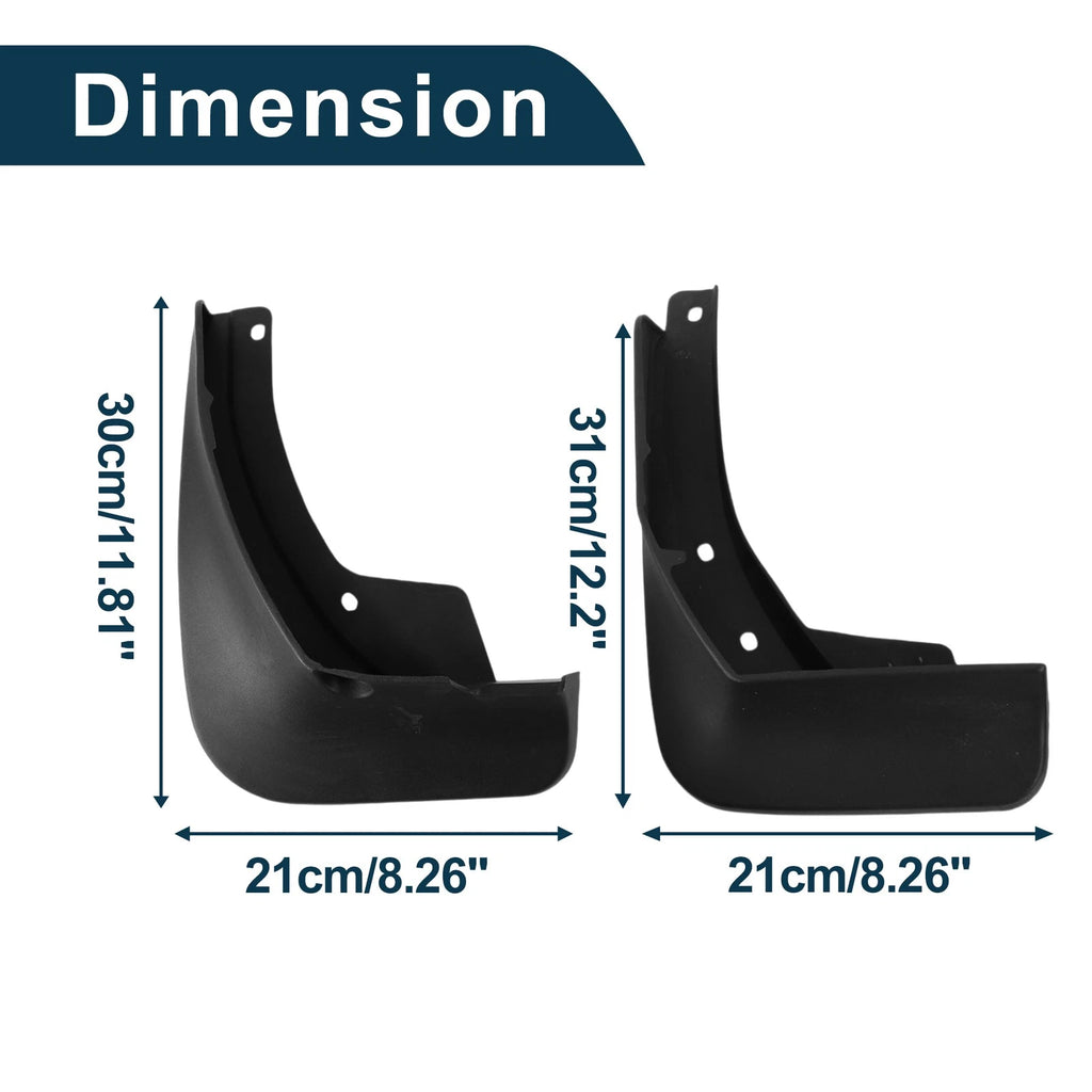 Mud Flaps Splash Guards 1 Set Mud Guards for Volkswagen Variant (2016–2022)