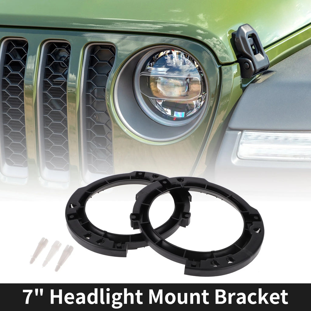 1 Pair Headlight Mount Bracket for Jeep Wrangler JK (2007–2017)