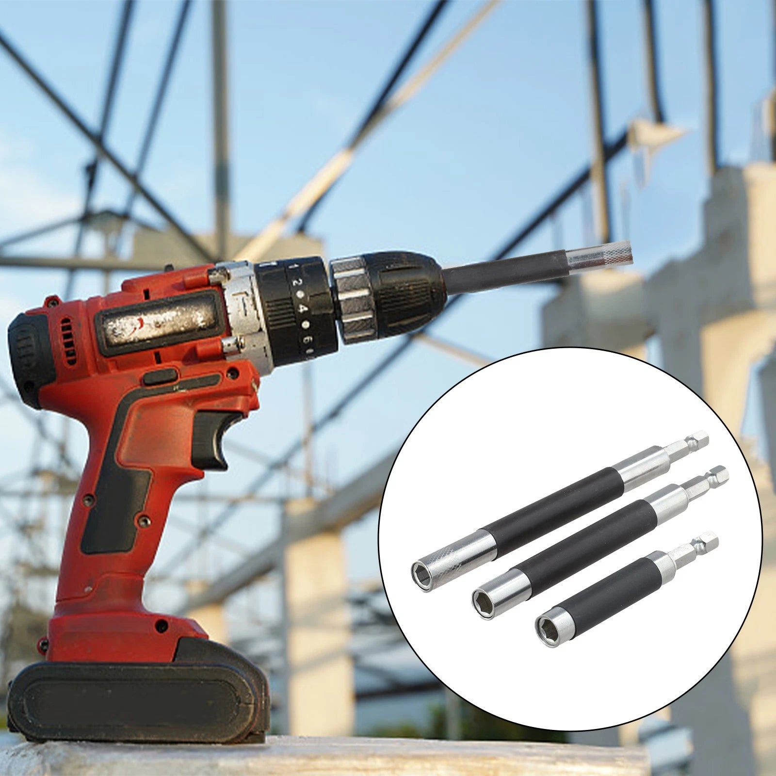 6PCS Magnetic Extension Bar Adapter for Universal Use (Adjustable)