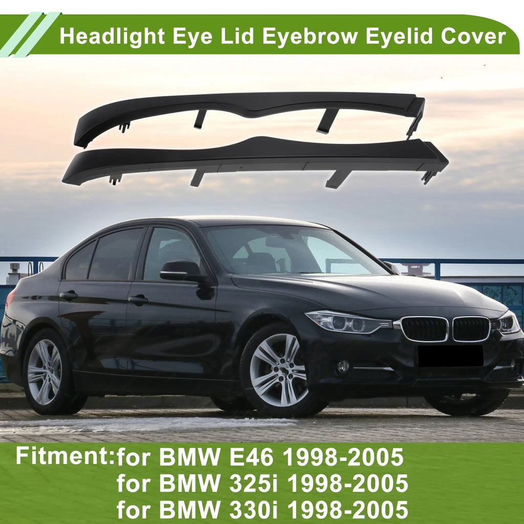 Headlight Eyebrow Cover Replacement for BMW 3 Series E46 (1998–2005)