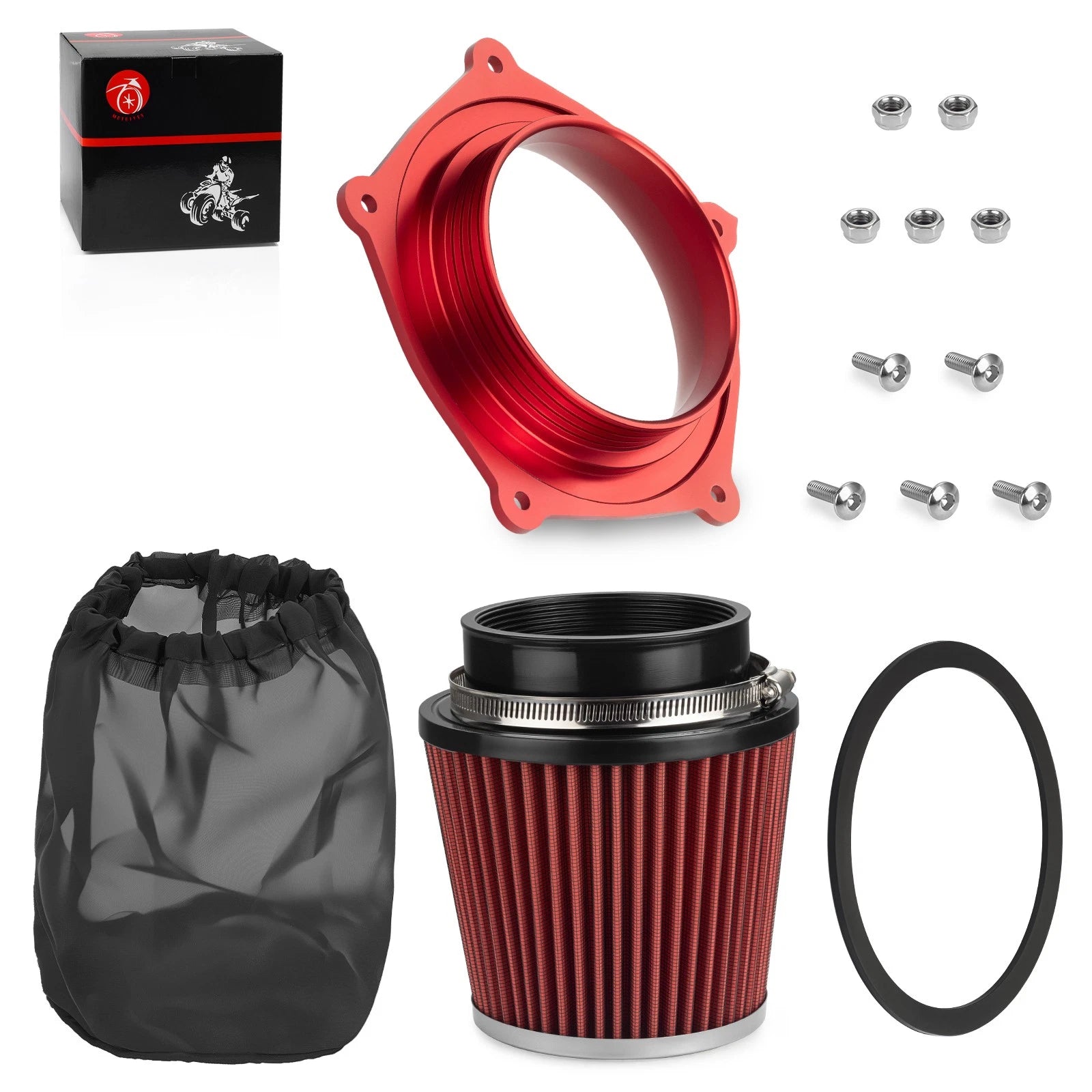 Air Filter Kit with Guide Holder for Yamaha YFZ450 YFZ450R YFZ450RSE YFZ450X (2004–2024)