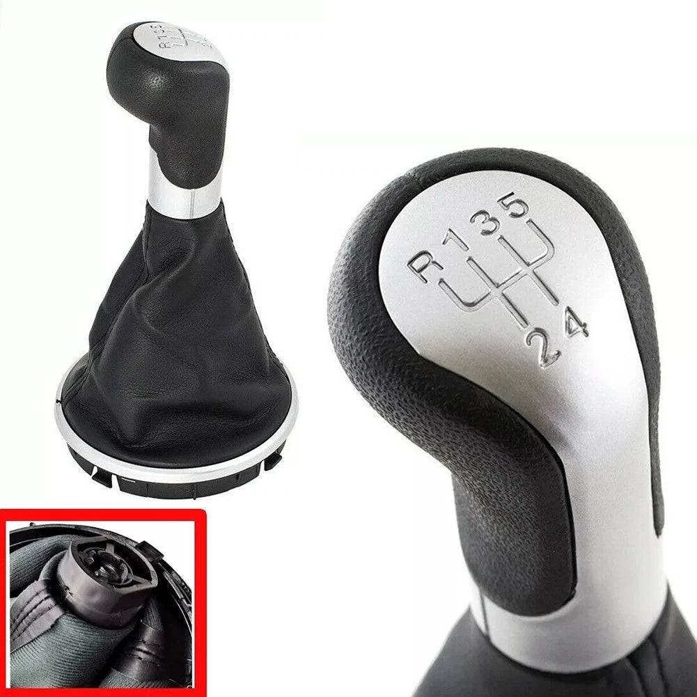 Leatherette Gear Knob and Case for Skoda For Fabia MK2 For Roomster 2007 2012