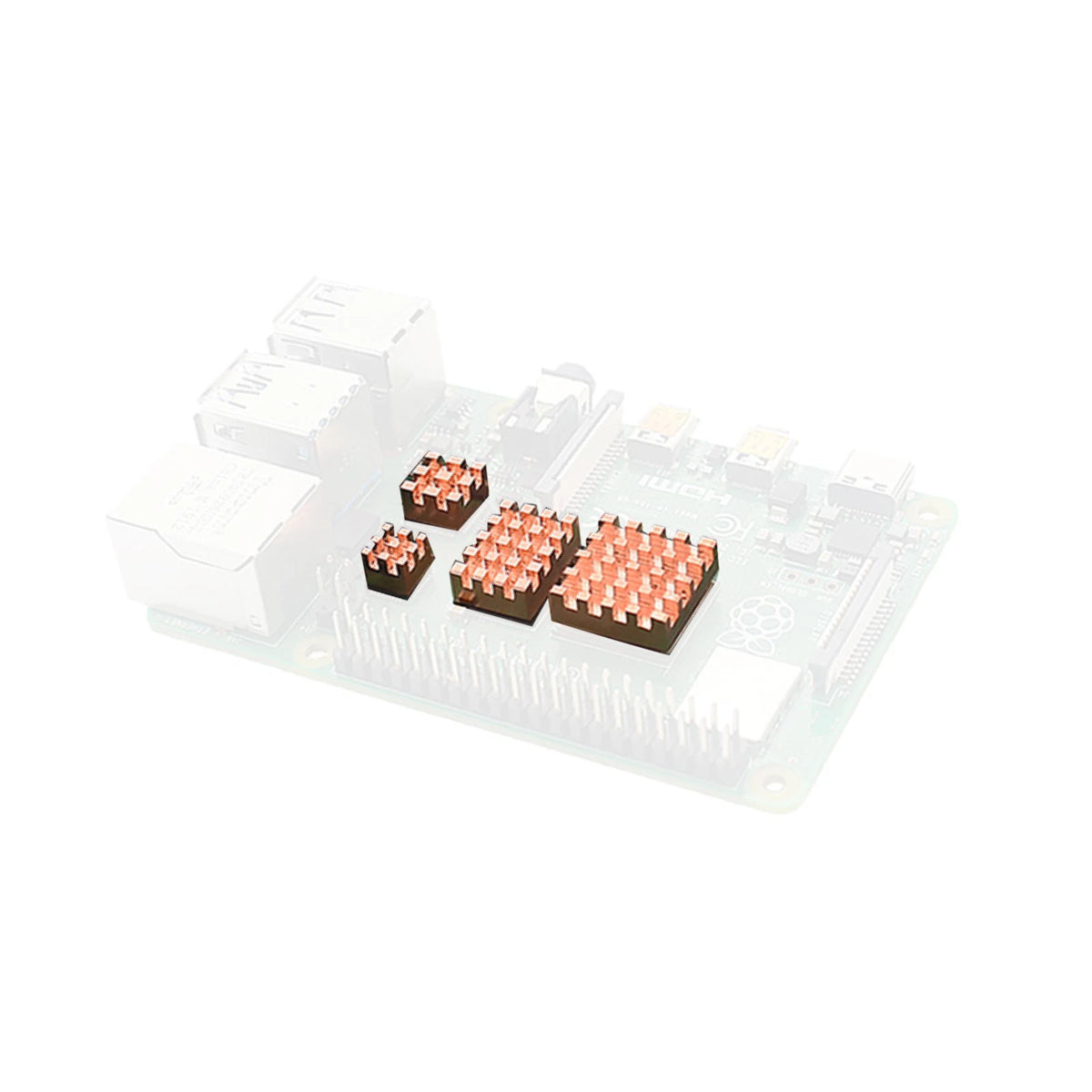 4Pcs Cooler Heat Sink Kit for Raspberry Pi 4 Model B (2019–Present)