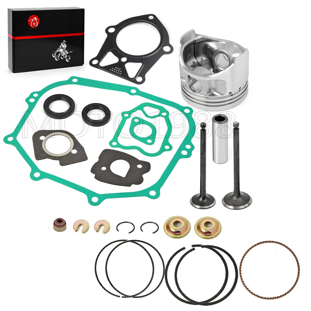 Piston Gasket Valve Rebuild Kit STD for Yamaha Golf Cart G2 G5 G8 G9 (1989–1996)