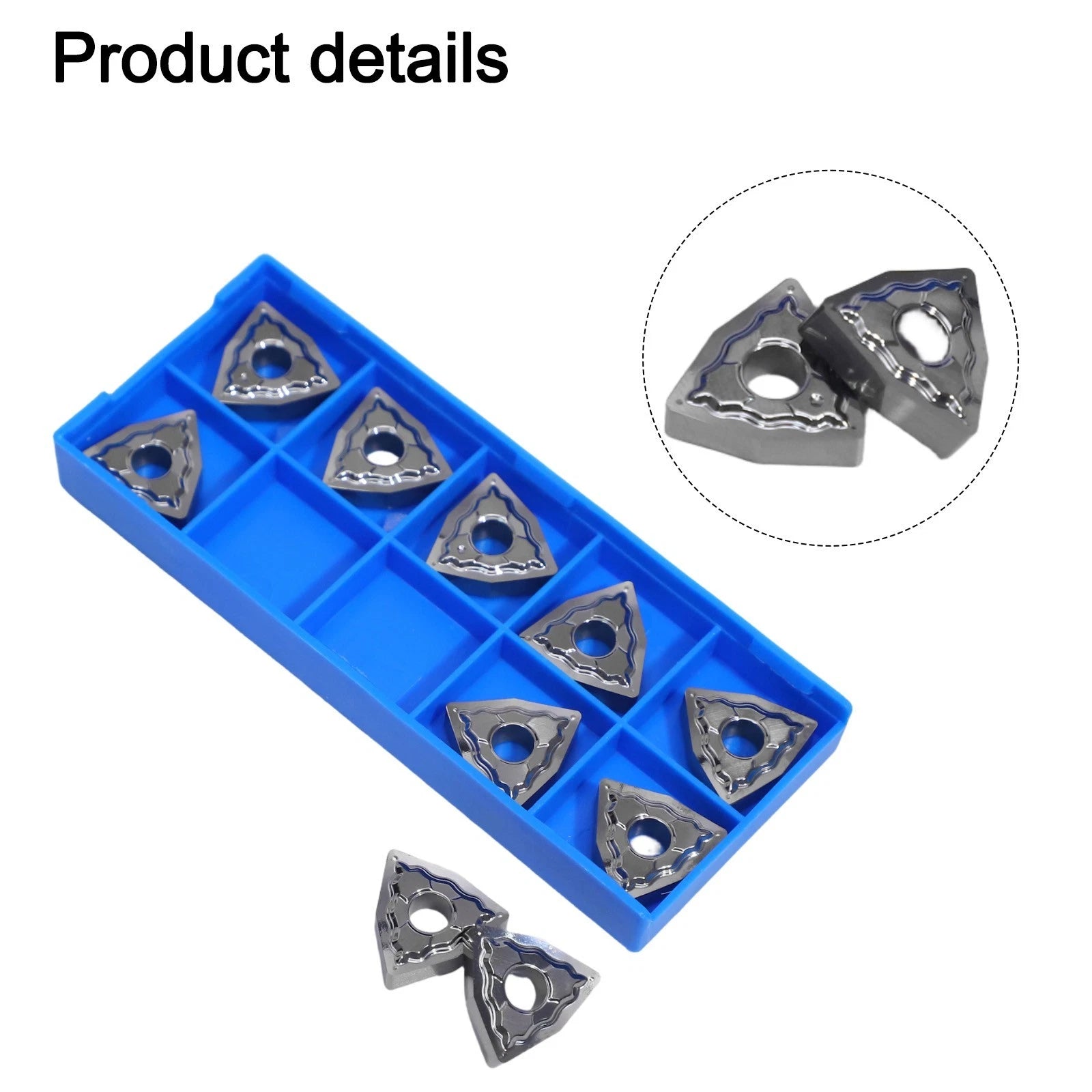 10pcs WNMG080408HA Carbide Inserts for Aluminum Processing