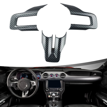 Carbon Fiber Steering Wheel Upgrade for Ford Mustang (2015–2019)
