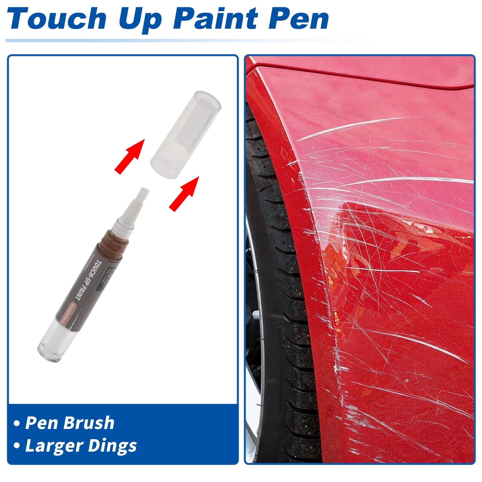 Touch Up Paint Pen Set for Steering Console - Coffee Brown