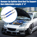1 Pair 3"-4" Universal Front Bumper Lip Splitter Diffuser Strut Rod Blue