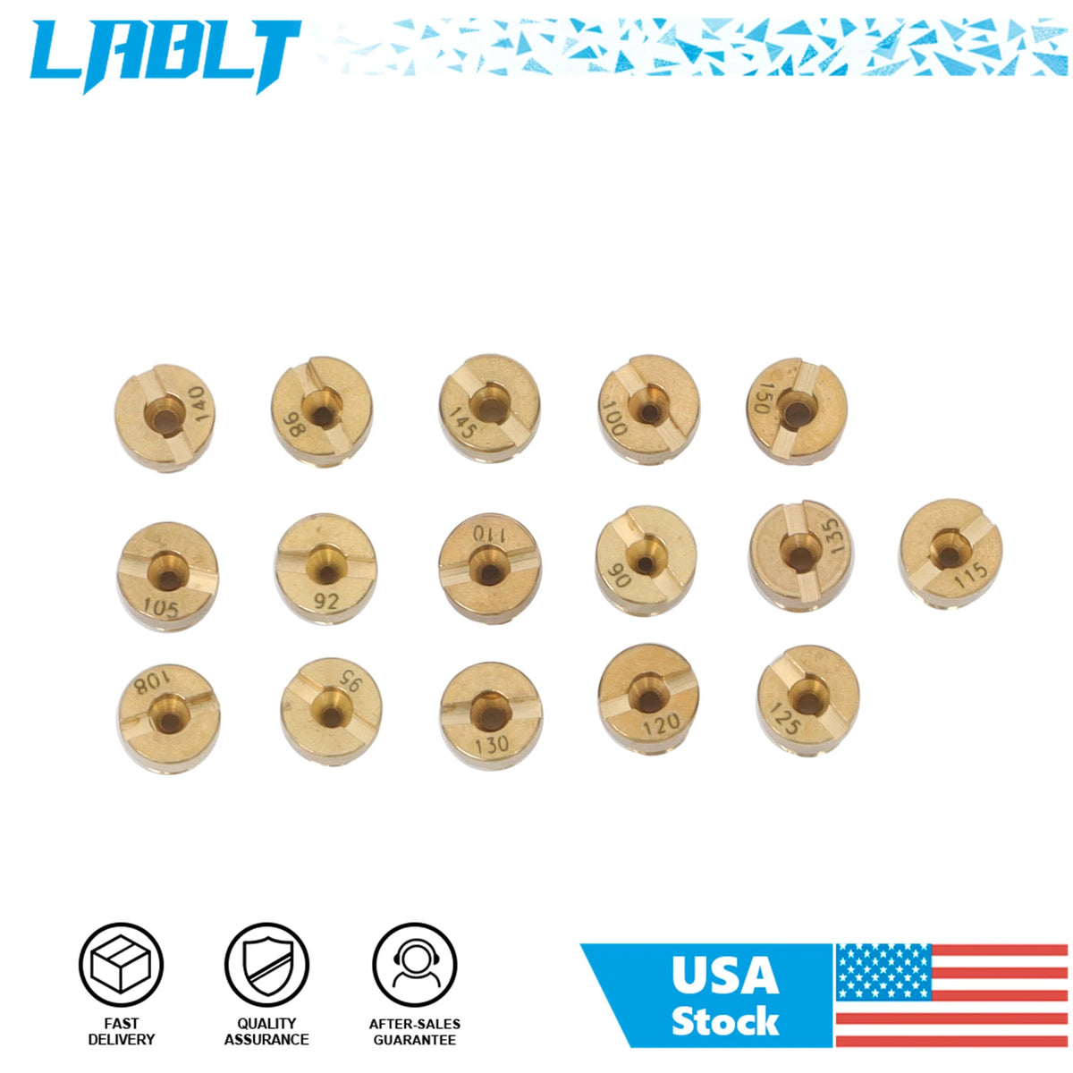 16pcs Carburetor Main Jet Kit for PWK OKO CVK (90–150)