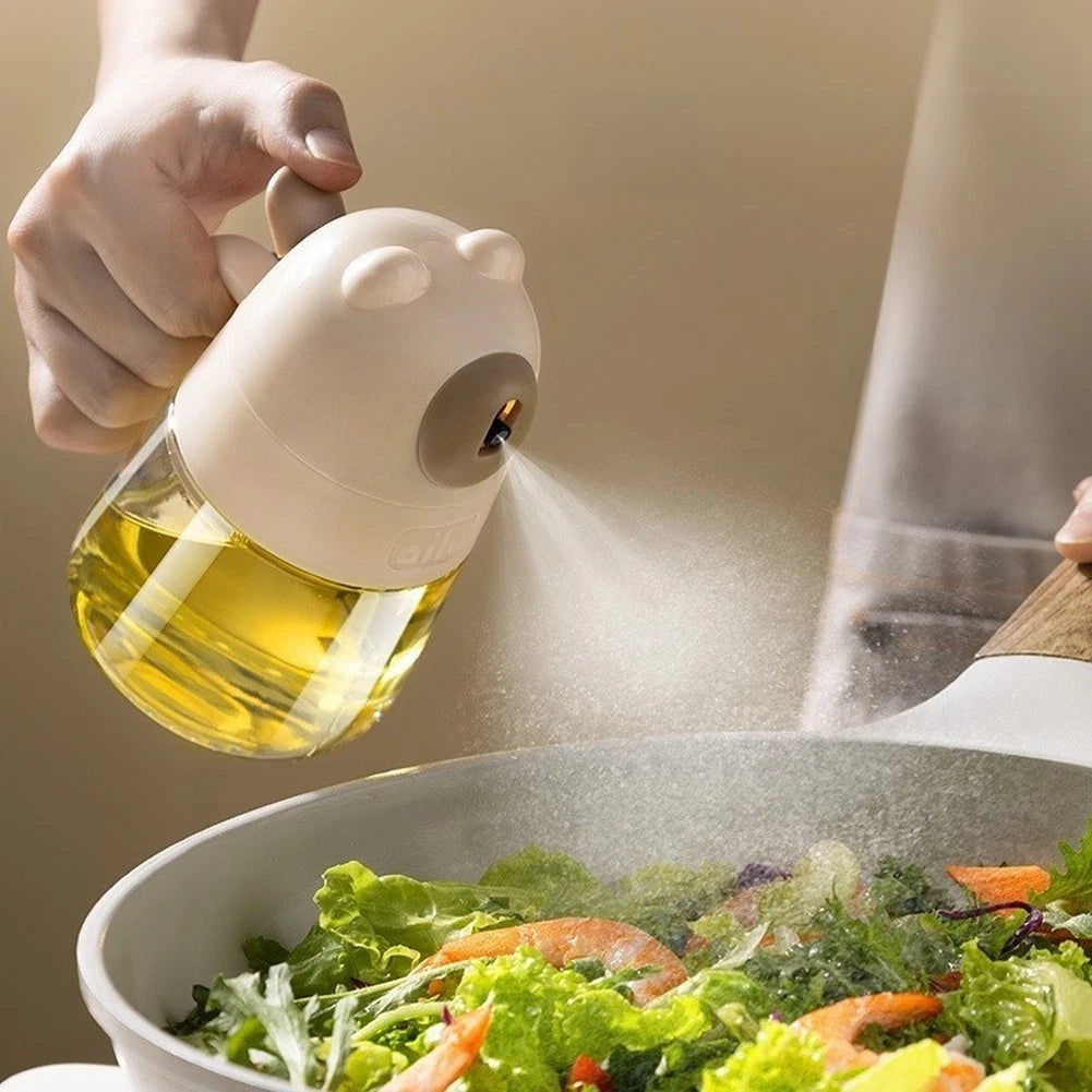 Air Fryer Oil Sprayer Glass Bottle with Press Mist Function