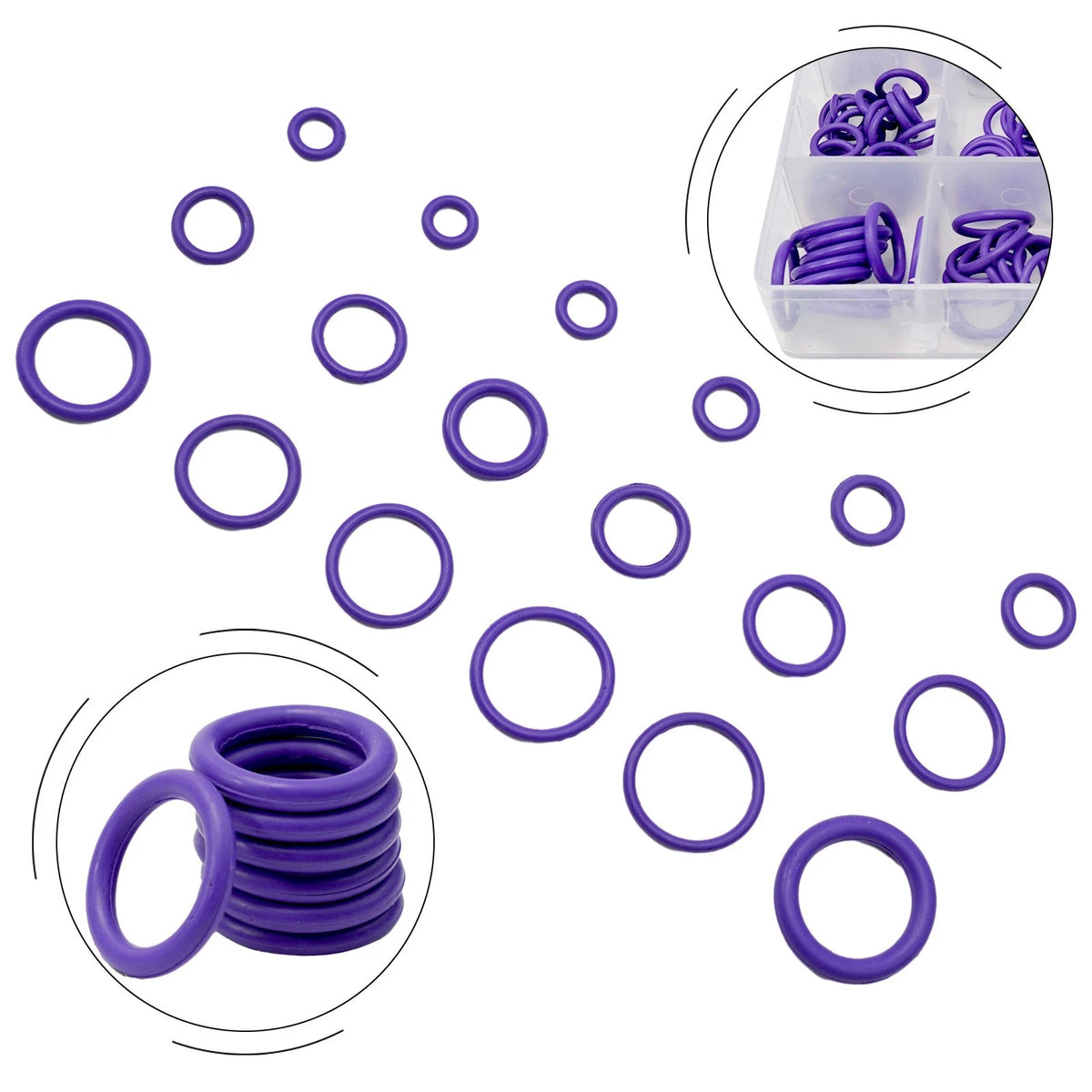 O-Ring Washer Repair Kit for Air Conditioning (High-Temperature Resistant)