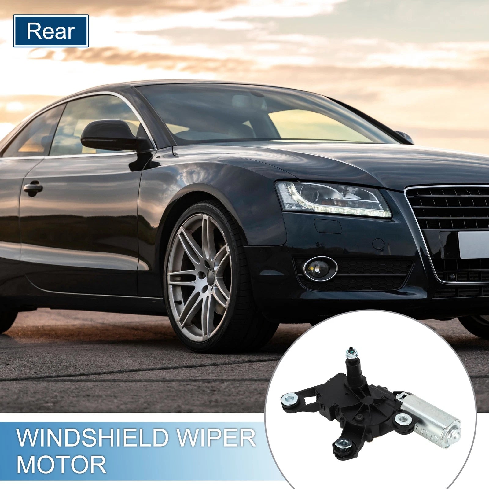 Rear Windshield Wiper Motor Replacement for Audi A3 A4 Q5 Q7 S4 SQ5 (2004–2019)