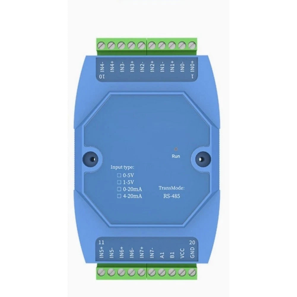 8 Channel Analog Signal Acquisition Module for RS485 Networks