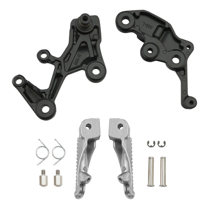 Driver Footpegs Footrest Bracket for Kawasaki Ninja 400 Z400 (2018–2024)