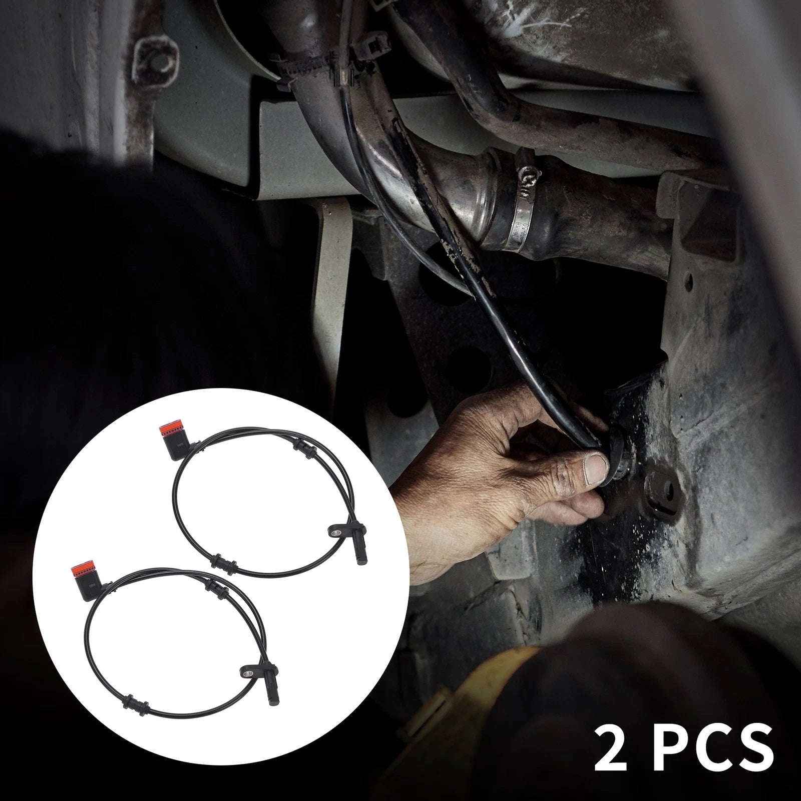 2pcs Rear Side ABS Wheel Speed Sensor Replacement for Mercedes CLS550 (2012–2014)