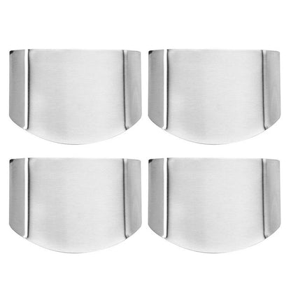 4pcs Stainless Steel Finger Guards for Safe Slicing and Dicing