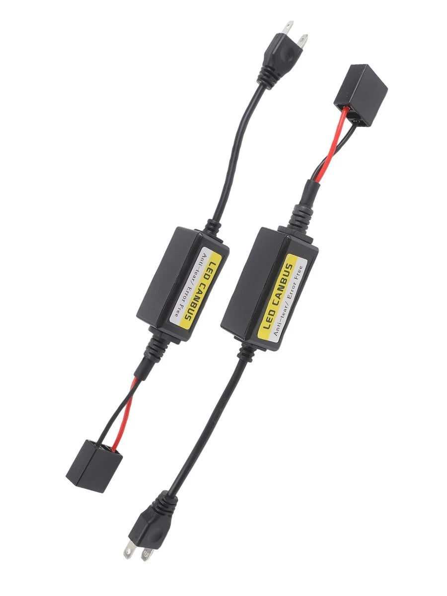 2X H7 LED Headlight Canbus Decoder Resistor Anti Flicker for
