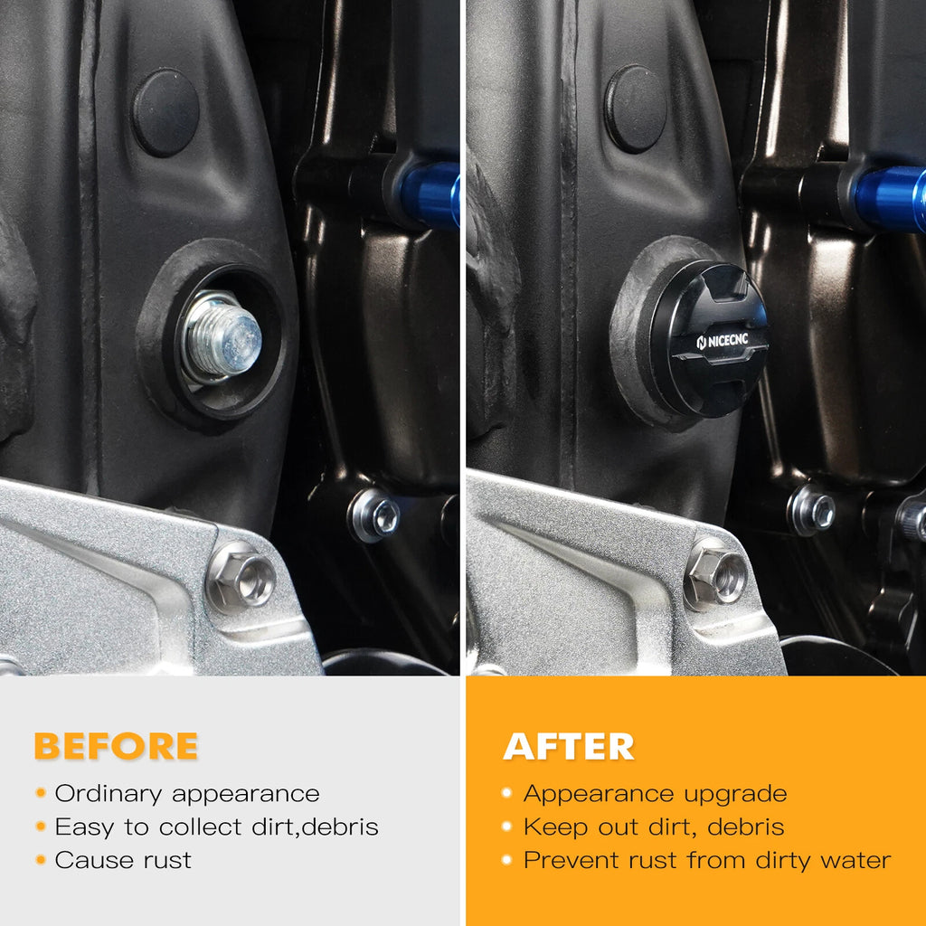 Pair Frame Hole Insert Covers for Yamaha Tenere 700 (2019–2024)