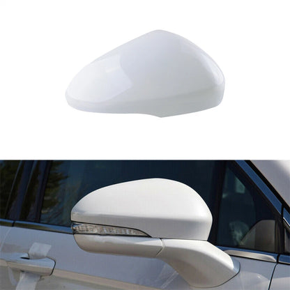 1Pcs Pearl White Front Right Side Mirror Cover Trim for Ford Fusion (2013–2021)