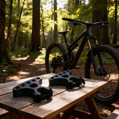 2X Handlebar Bracket for Bicycle (Adjustable Straps, Stability)