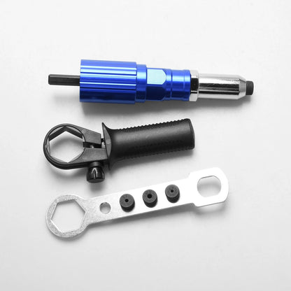 Rivet Gun Adapter Set for Electric Drill (3/32-3/16, 1/4 Hex Shank)