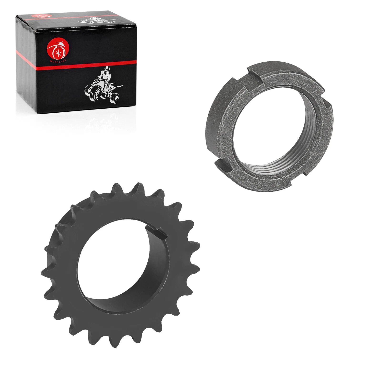 Crankshaft Timing Gear Sprocket + Slit Nut for Polaris Magnum Ranger (400–500)