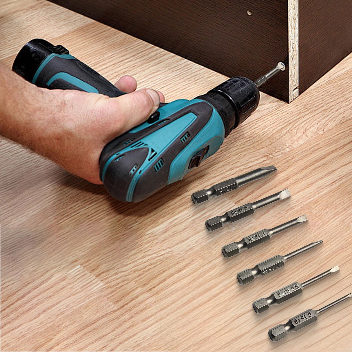 6pcs Magnetic Hex Head Screwdriver Bits for 1/4 Inch Hex Shank (50mm)