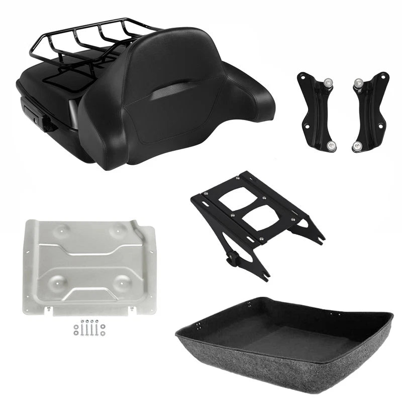 Trunk Backrest Mount Rack Docking Hardware for Harley Touring (2014–2026)