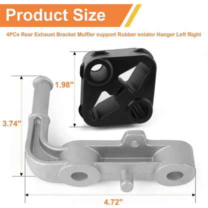 Exhaust Bracket Muffler Support for Ram 1500 (2019–2025) 3.0L 3.6L 5.7L