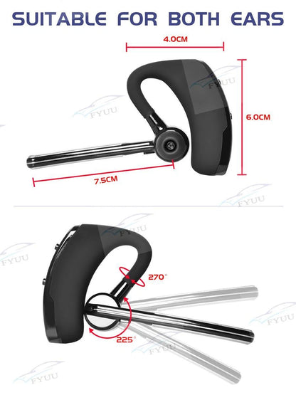 Wireless Headset PTT Bluetooth Earphone Mic for Universal Use