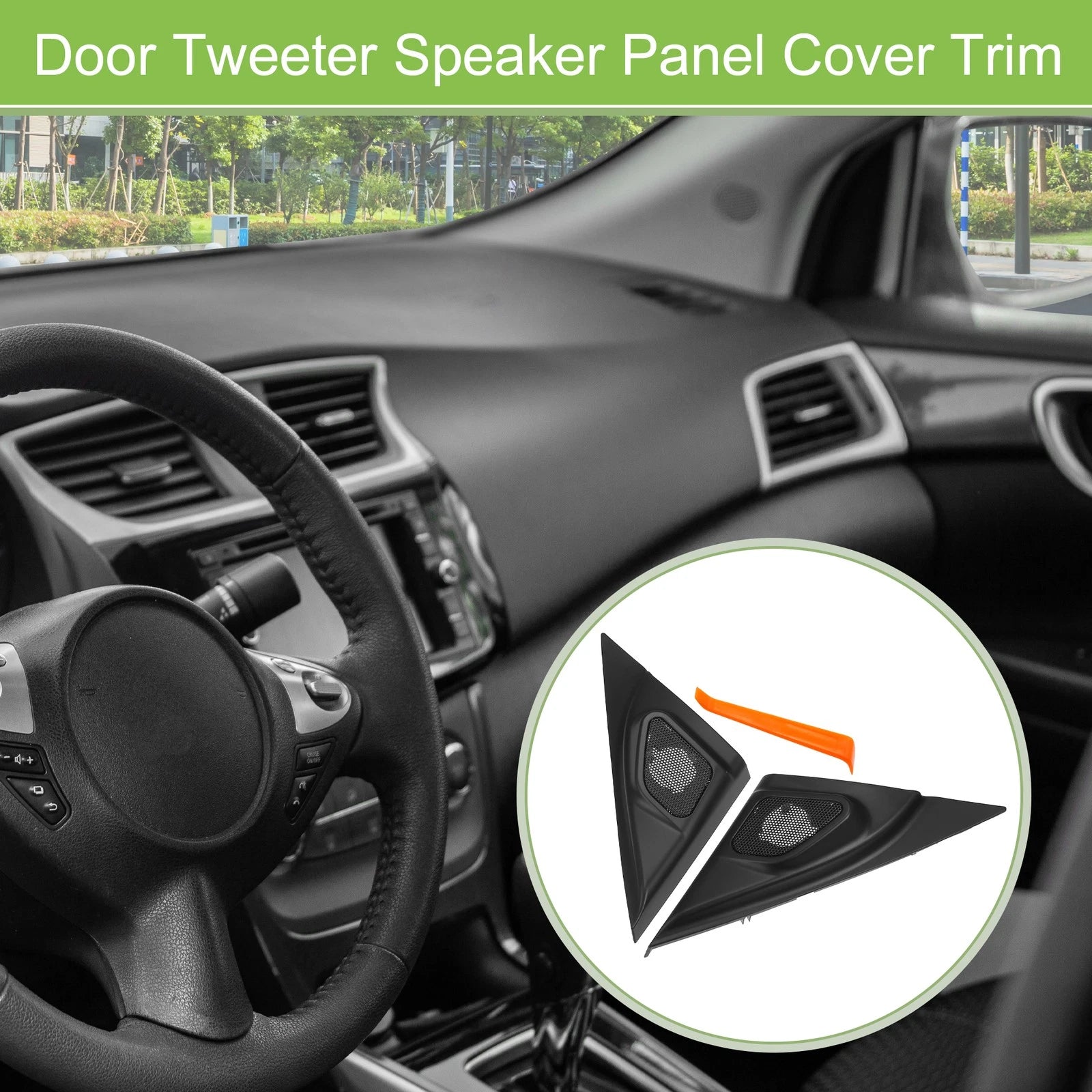 A Pillar Door Tweeter Speaker Cover Trim Replacement for Mazda 3 (2004–2009)