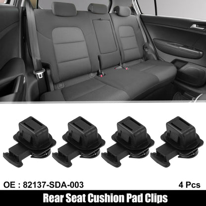 Rear Seat Cushion Pad Clips Fasteners 4 Pack for Honda Accord (2003–2012)