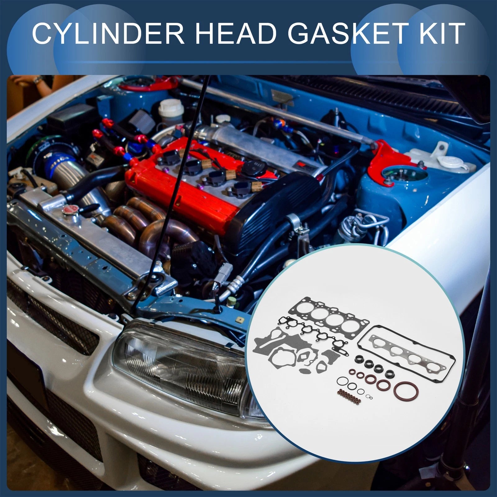 Cylinder Head Gasket Kit Replacement for Mitsubishi 4G64 (V31W) (1993–2000)