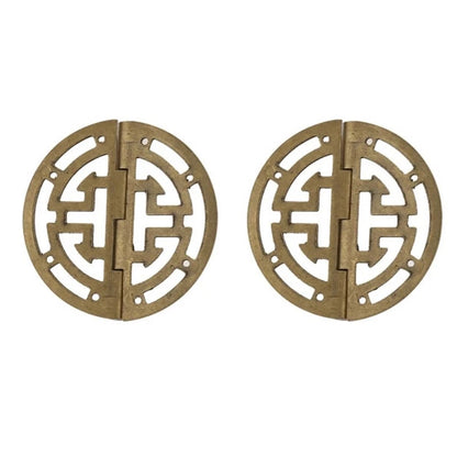 Round Hinge Pair 45mm for DIY Projects