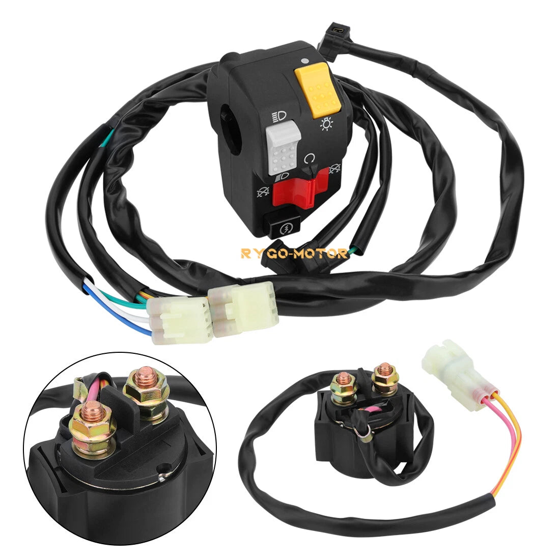 Handlebar & Starter Relay Switch for Honda Recon 250 TRX250TM 2007–2020