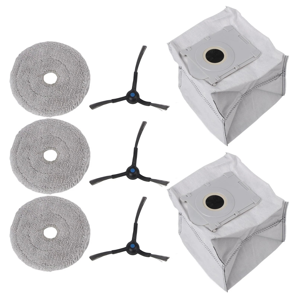 All in One Mop Cloth Dust Bag Side Brush Kit for ECOVACS DEEBOOT MINI