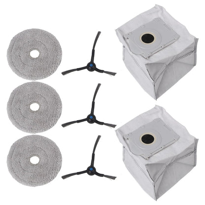 All in One Mop Cloth Dust Bag Side Brush Kit for ECOVACS DEEBOOT MINI