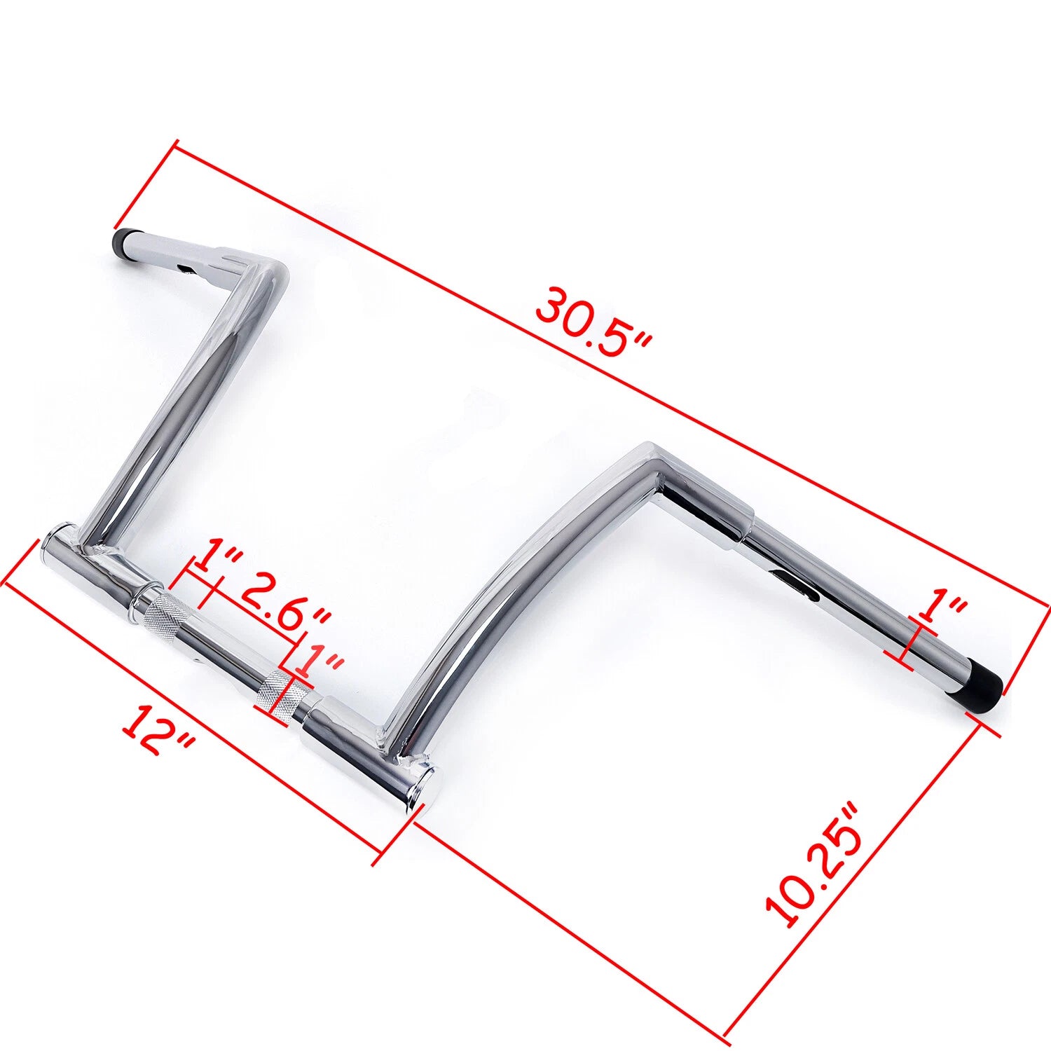 Chrome 10" Rise Handlebar for Harley FXDLS (2016–2017) FLS FLSS FLSTC FLST (2000–2017)