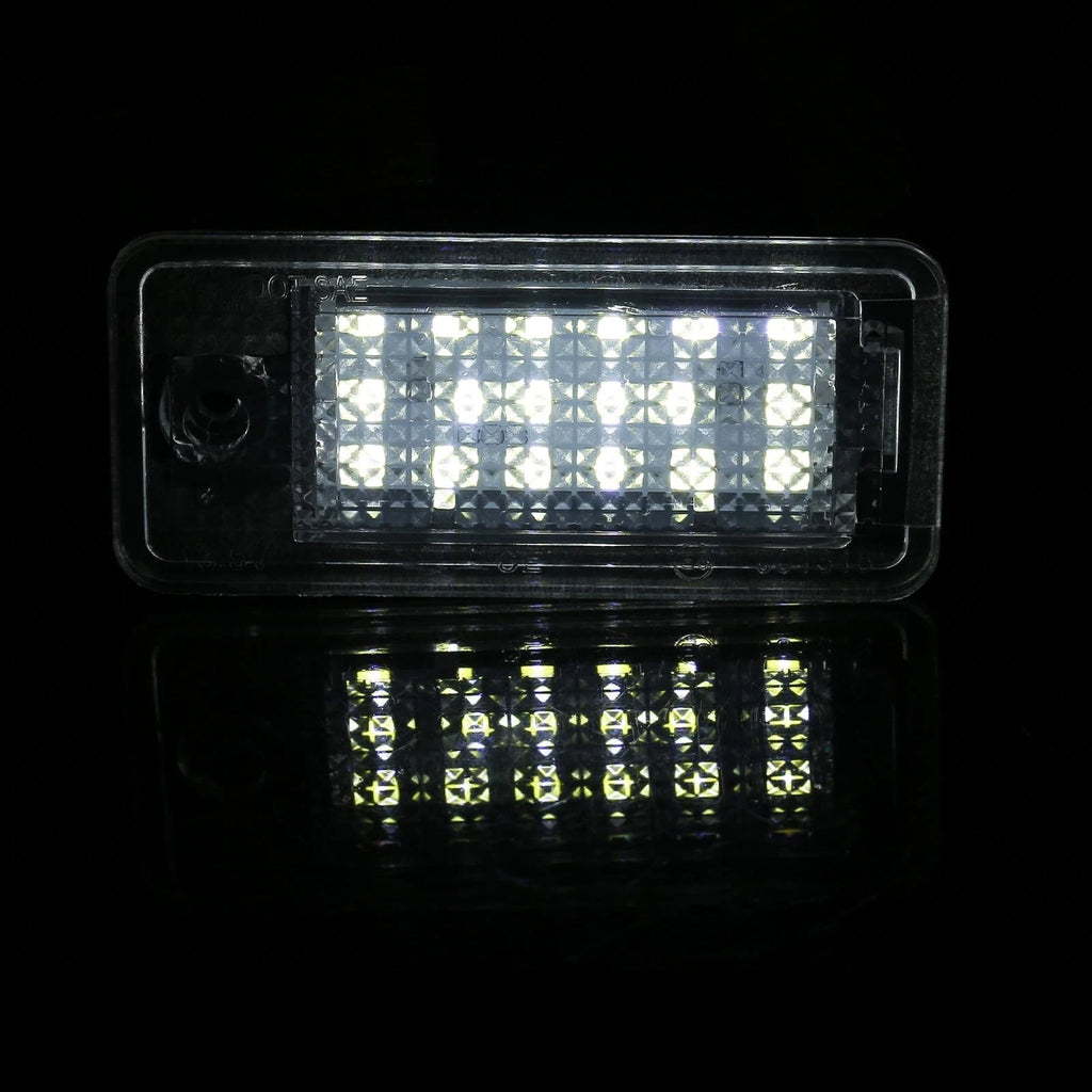 LED License Plate Light Set White for Audi A3 S3 A4 S4 A5 S5 (2009–2022)