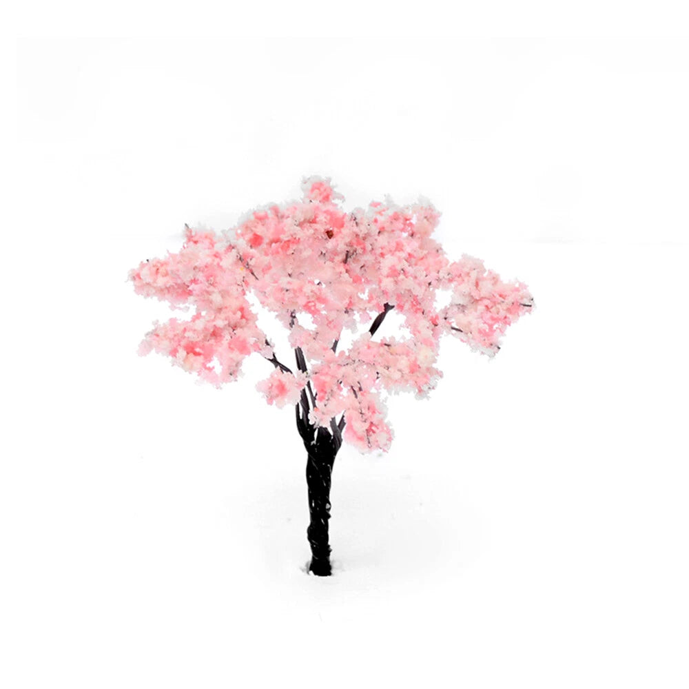 20x Cherry Blossom Trees for Train Railroad Layout Scenery