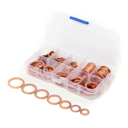 120Pcs Flat Ring Washer Gasket Set for Assorted Applications